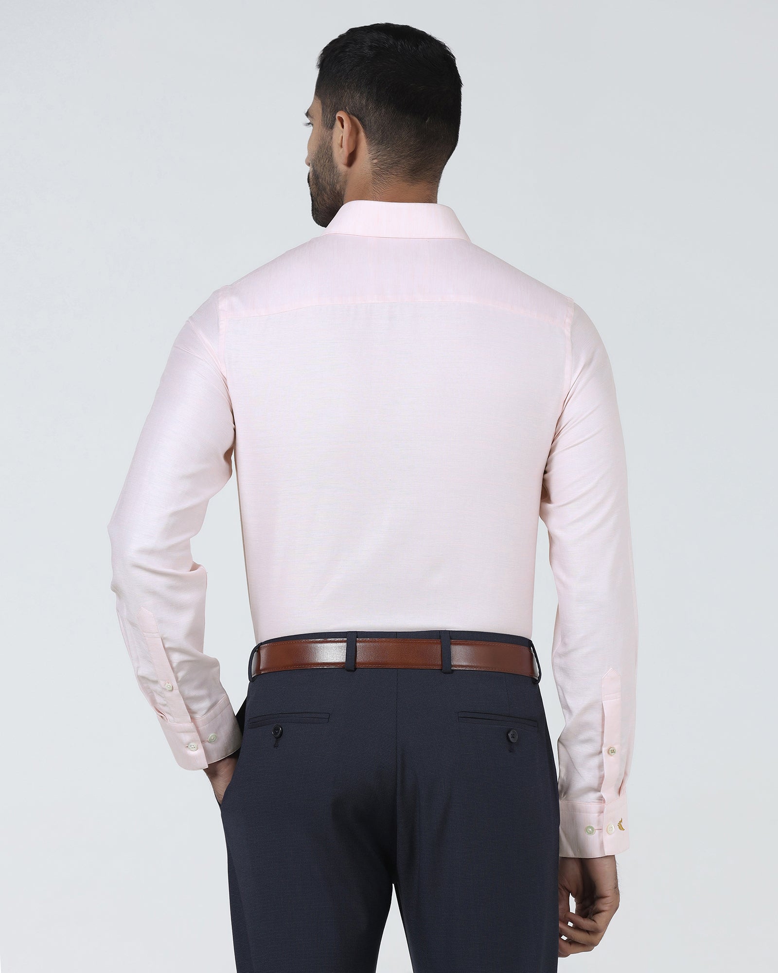 Peach Luxe Solid Shirt - Pilot