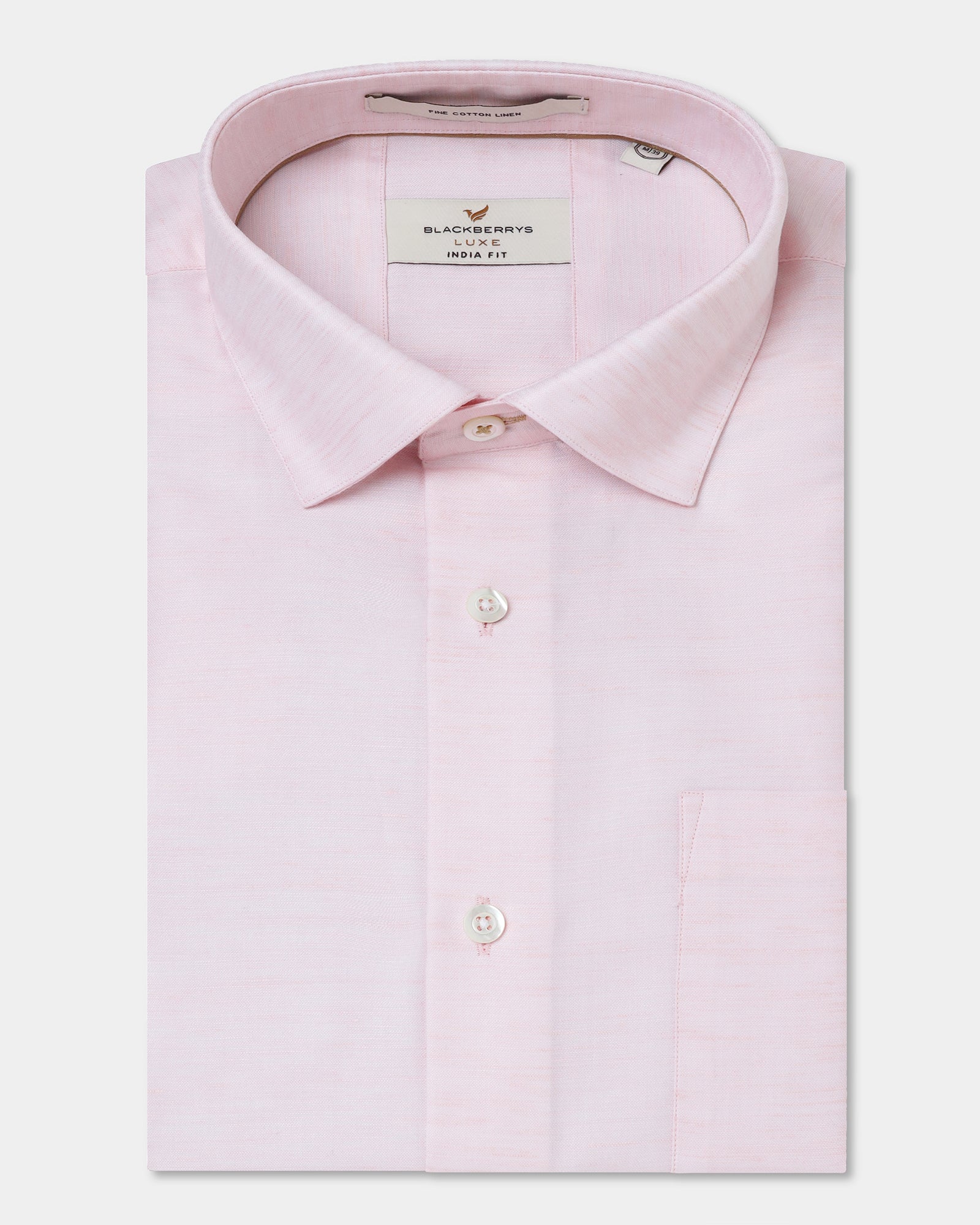 Peach Luxe Solid Shirt - Pilot