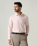 Peach Non Iron Textured Shirt - Racob