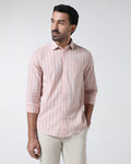 Peach Stripe Shirt - Lekor