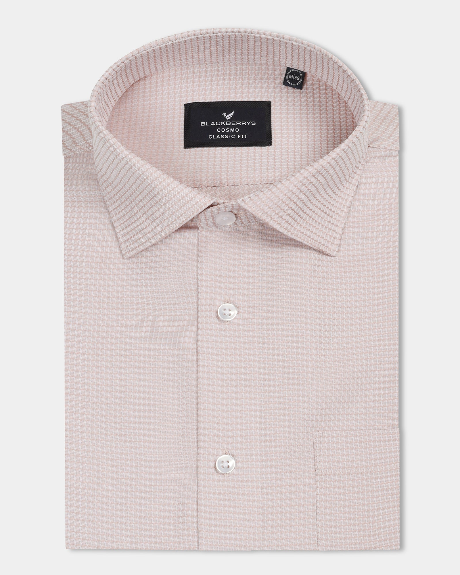 Peach Textured Shirt - Brice