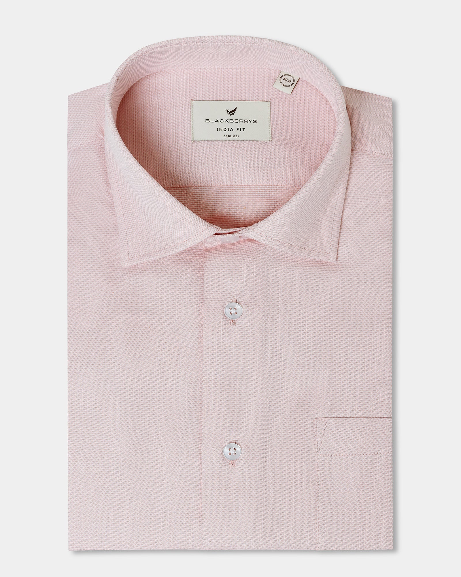 Peach Textured Shirt - Hawker