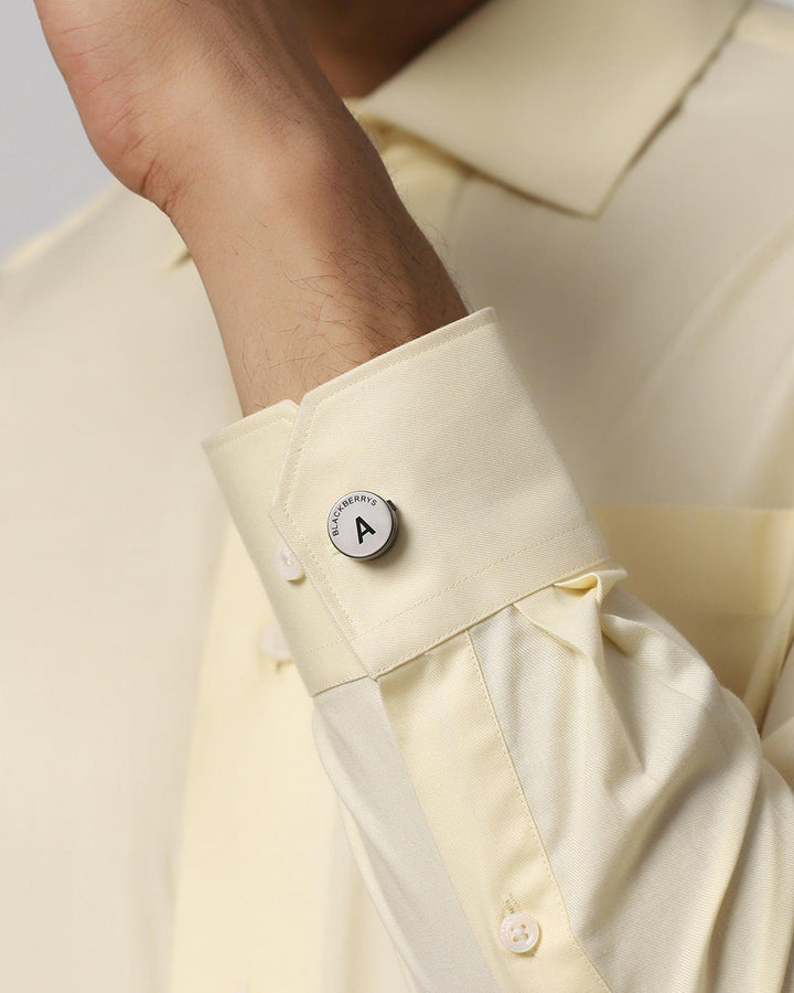 Shirt Button Cover With Alphabetic Initial-A