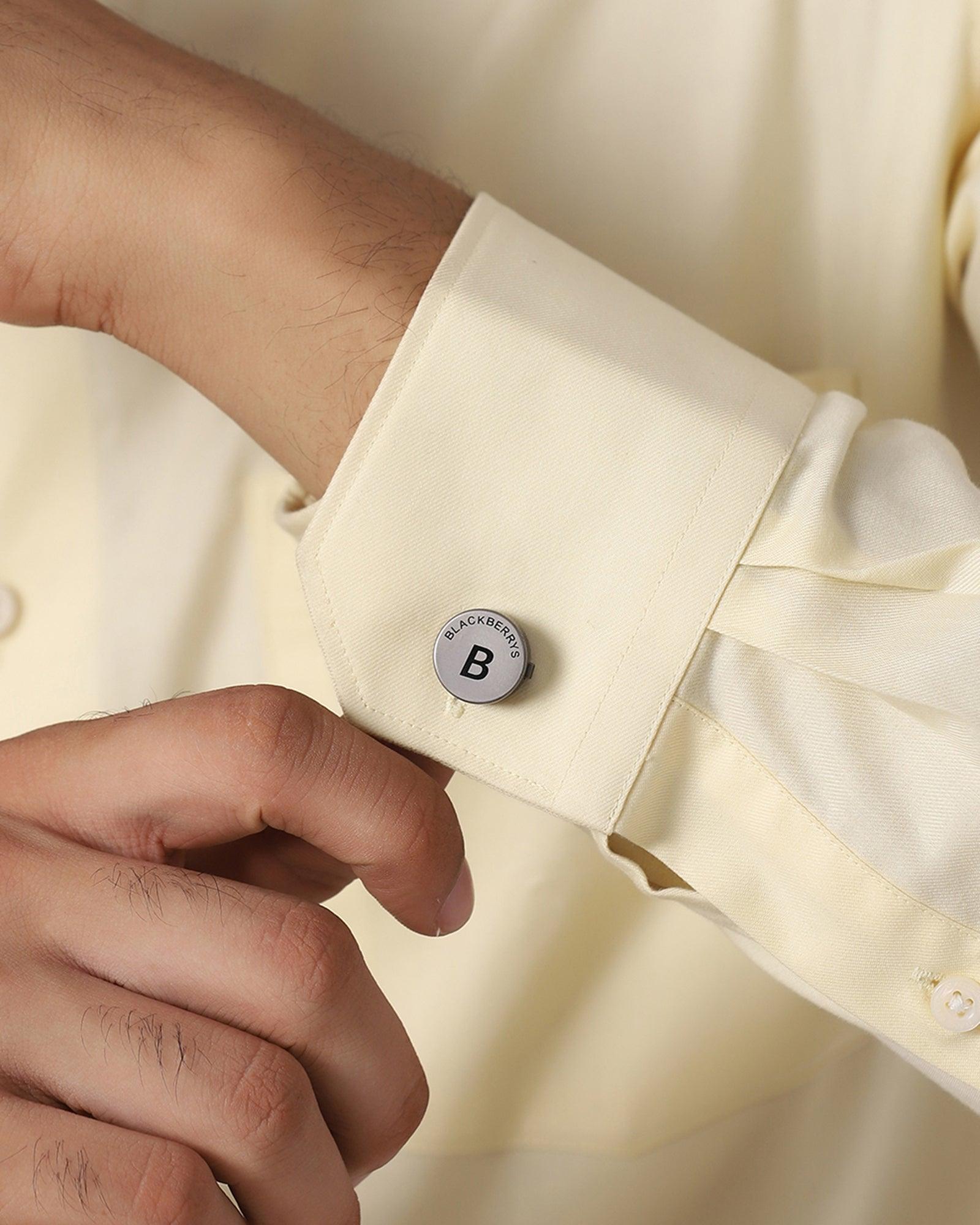 Personalised Shirt Button Cover With Alphabetic Initial-B
