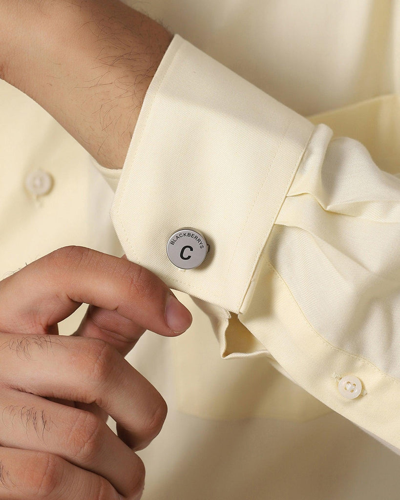 Shirt Button Cover With Alphabetic Initial-C