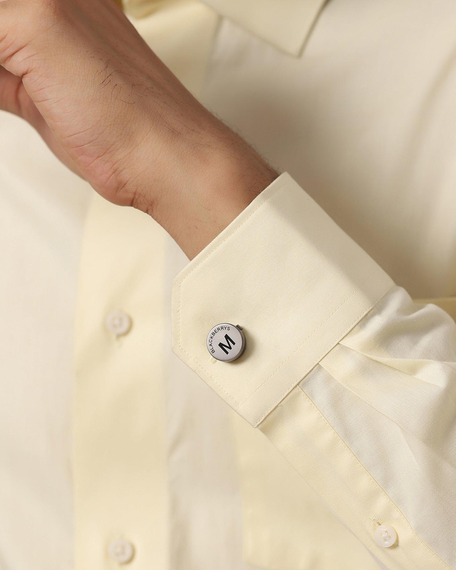 Personalised Shirt Button Cover With Alphabetic Initial-M - Blackberrys