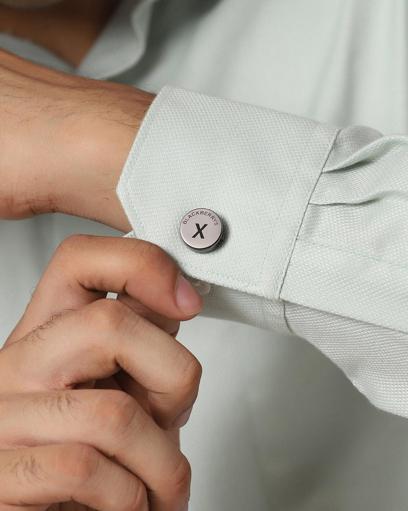 Shirt Button Cover With Alphabetic Initial-X