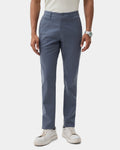Petrol Blue Solid Khakis - Sinai