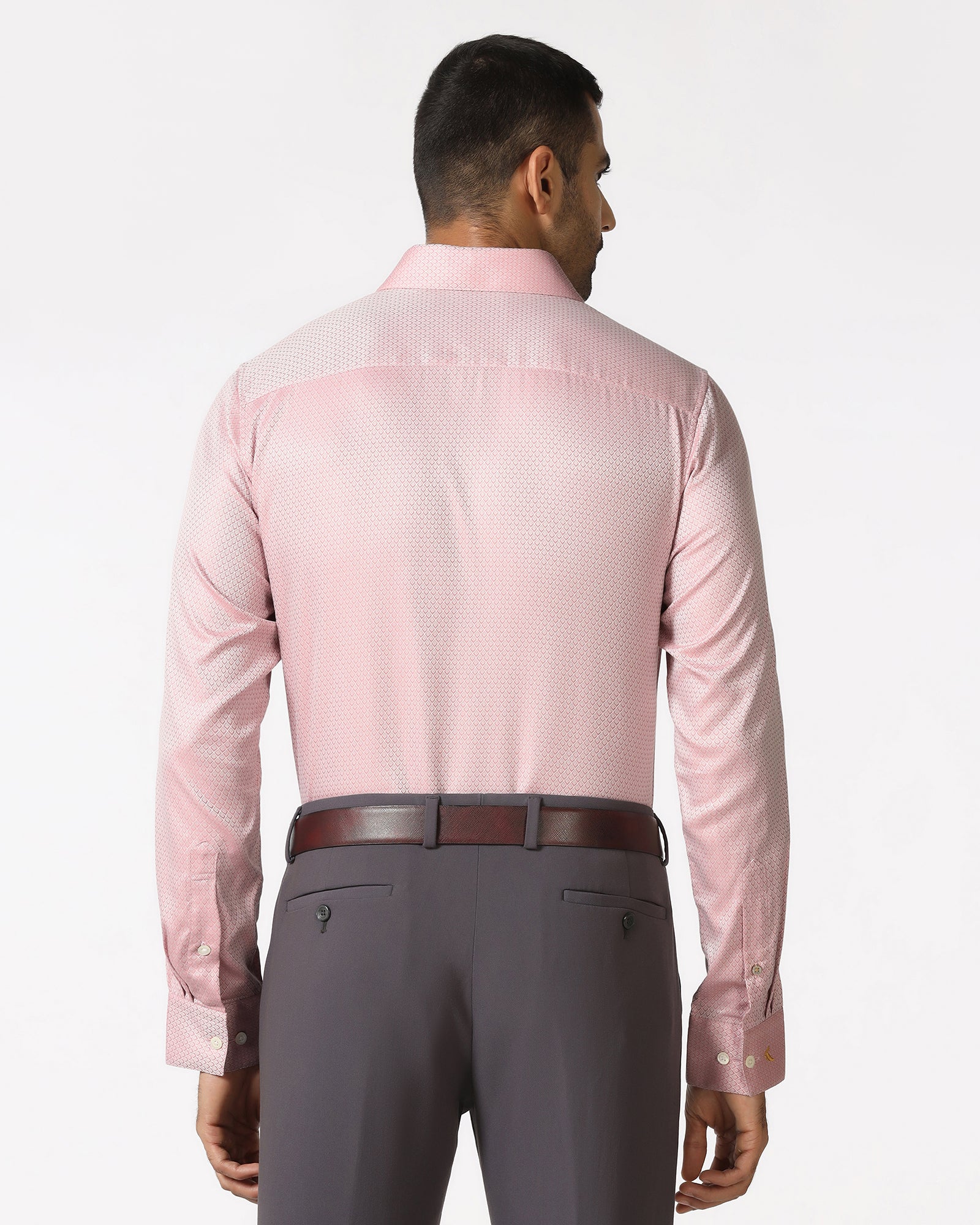 Pink Luxe Jacquard Shirt - Mirror