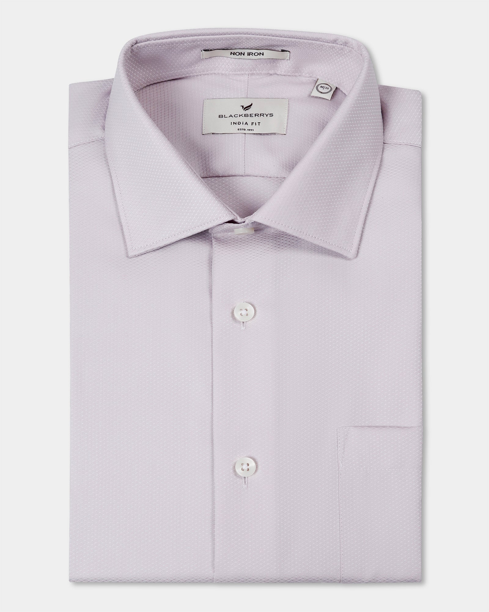 Pink Non Iron Textured Shirt - P31
