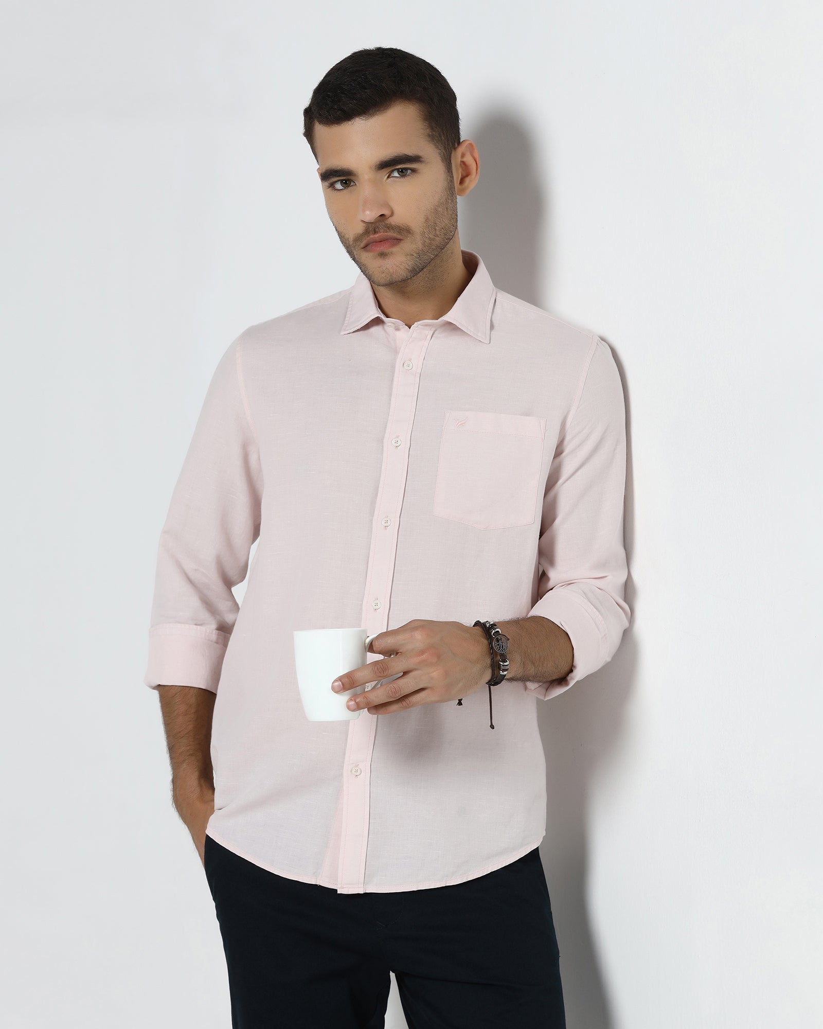 Pink Solid Shirt - Camro