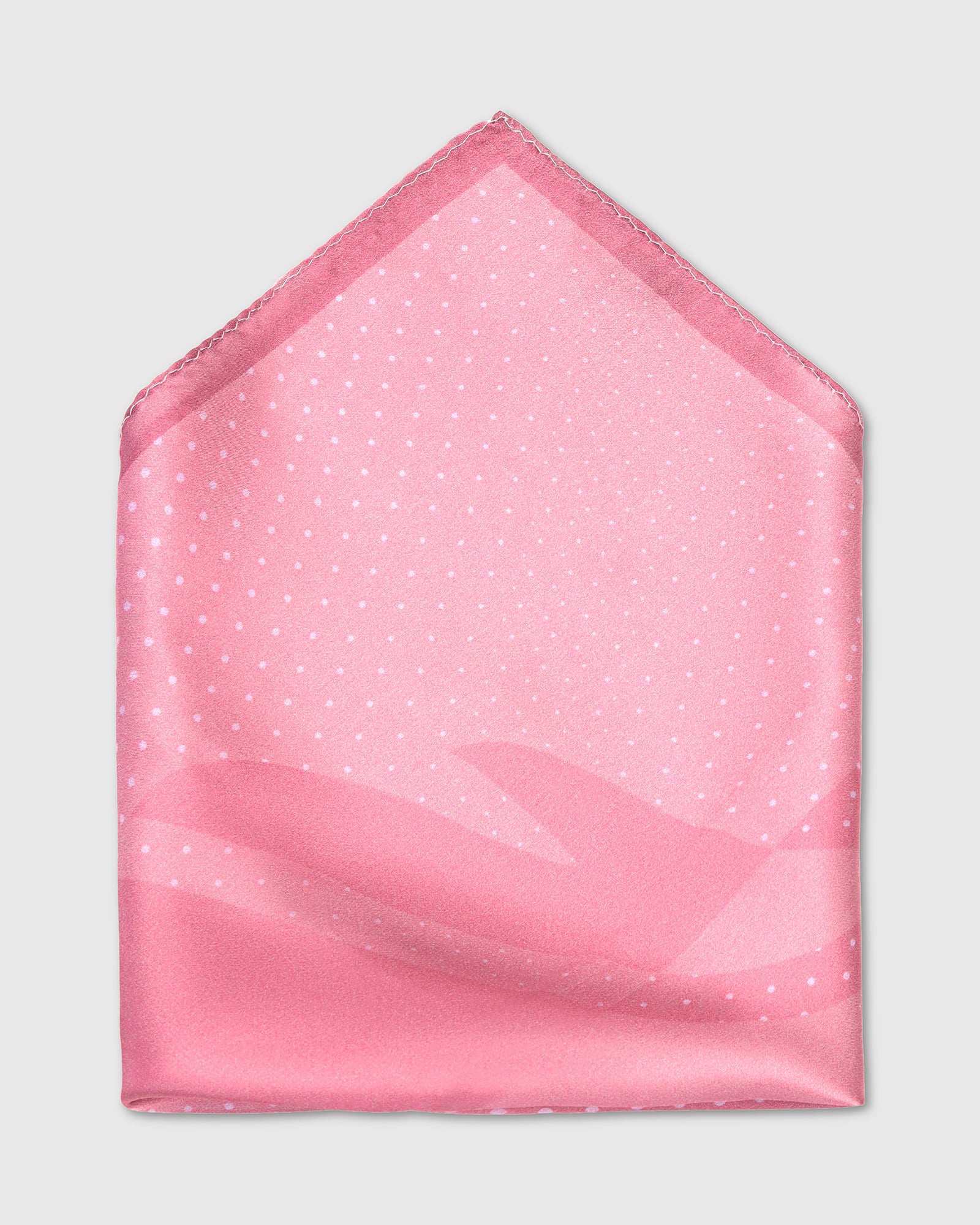 Pink Printed 100% Silk Pocket Square - Wilkie