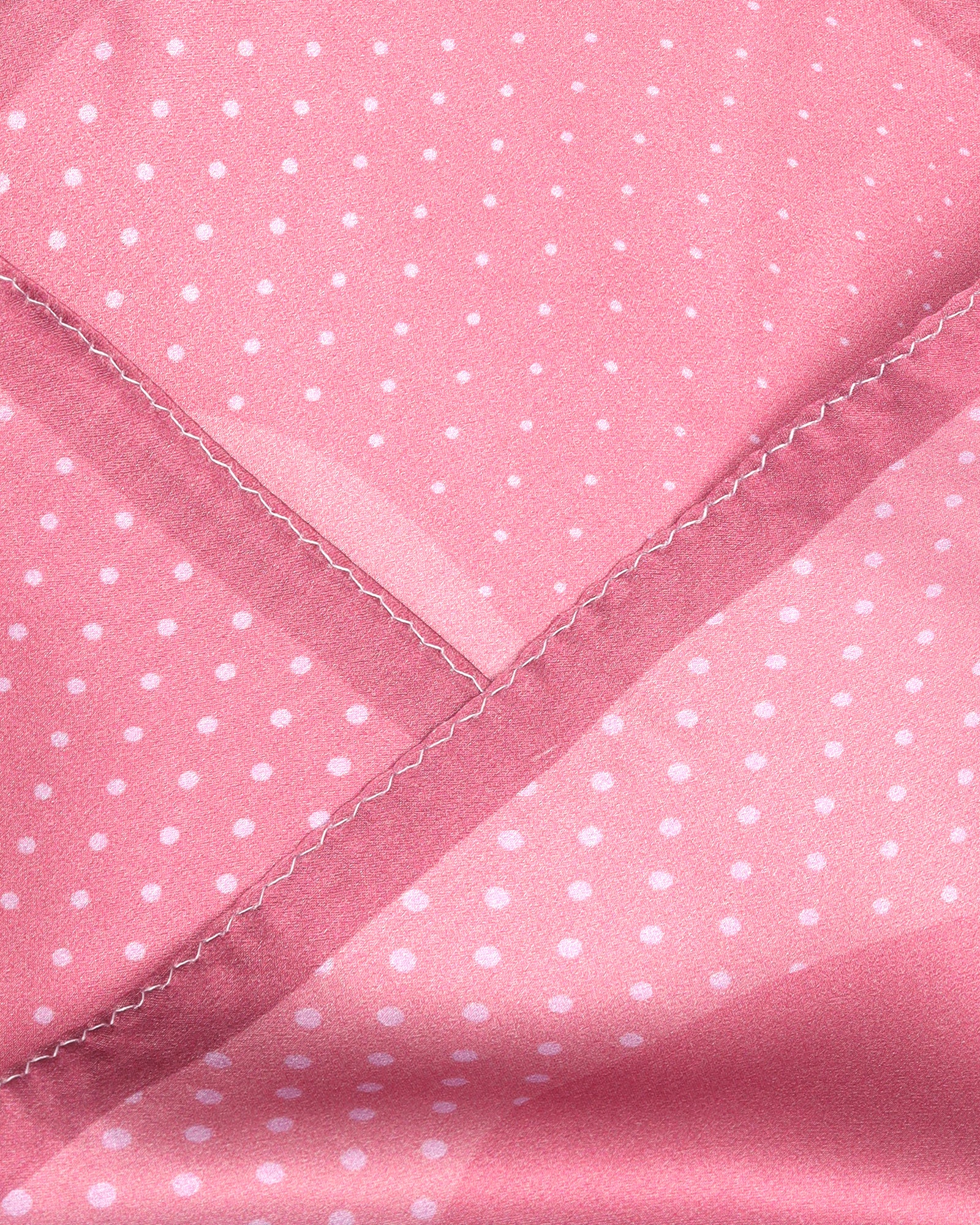 Pink Printed 100% Silk Pocket Square - Wilkie