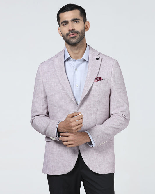 Pink Textured Blazer - Adams