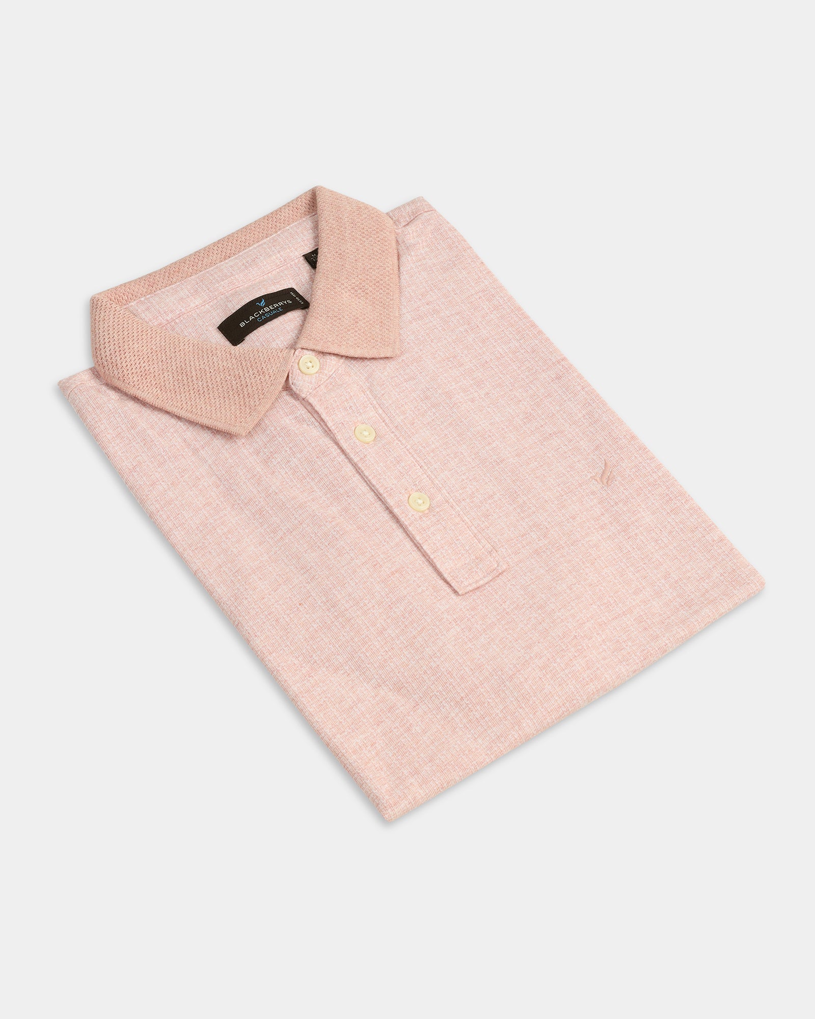 Pink Textured Polo - Shepred