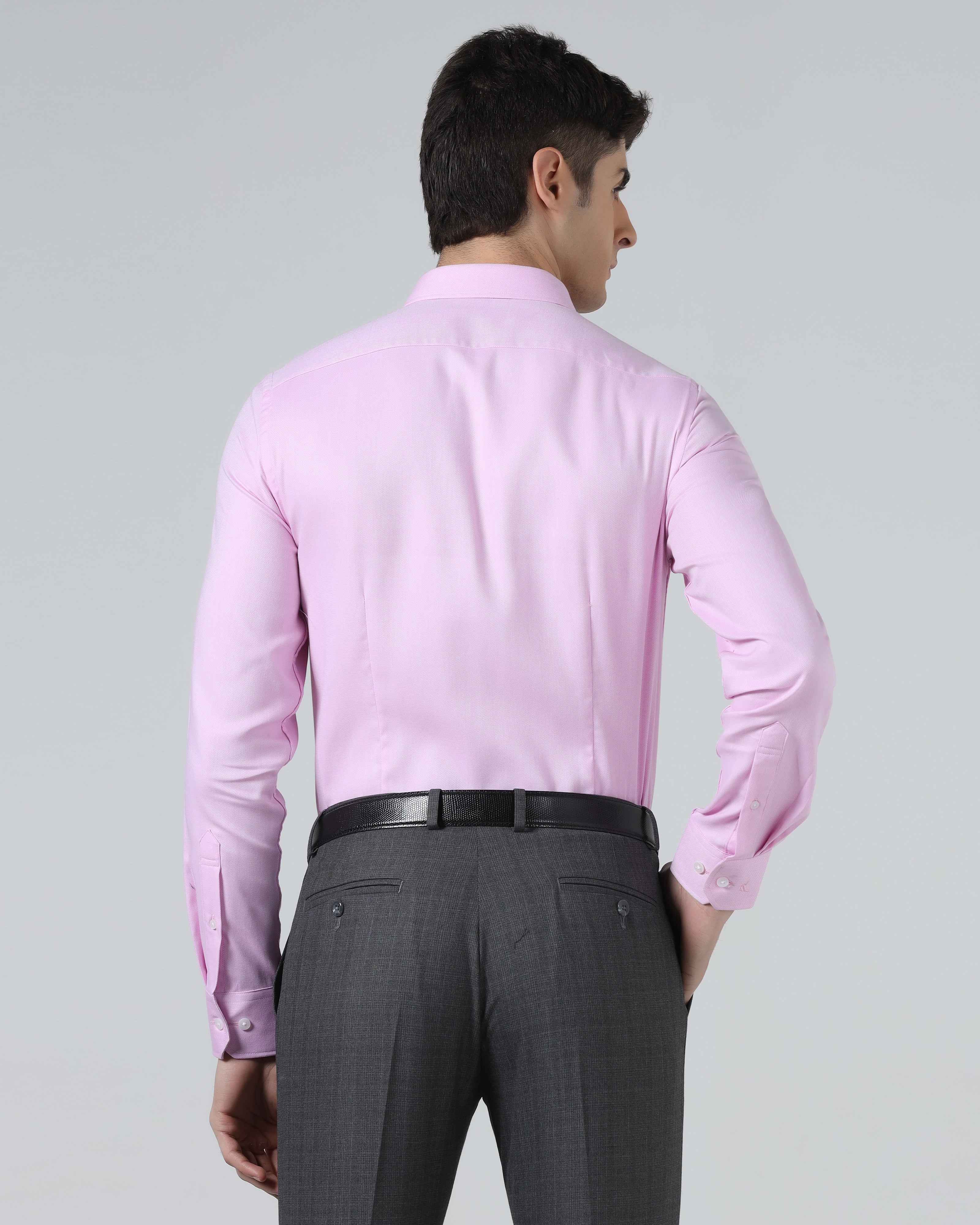 Pink Textured Shirt