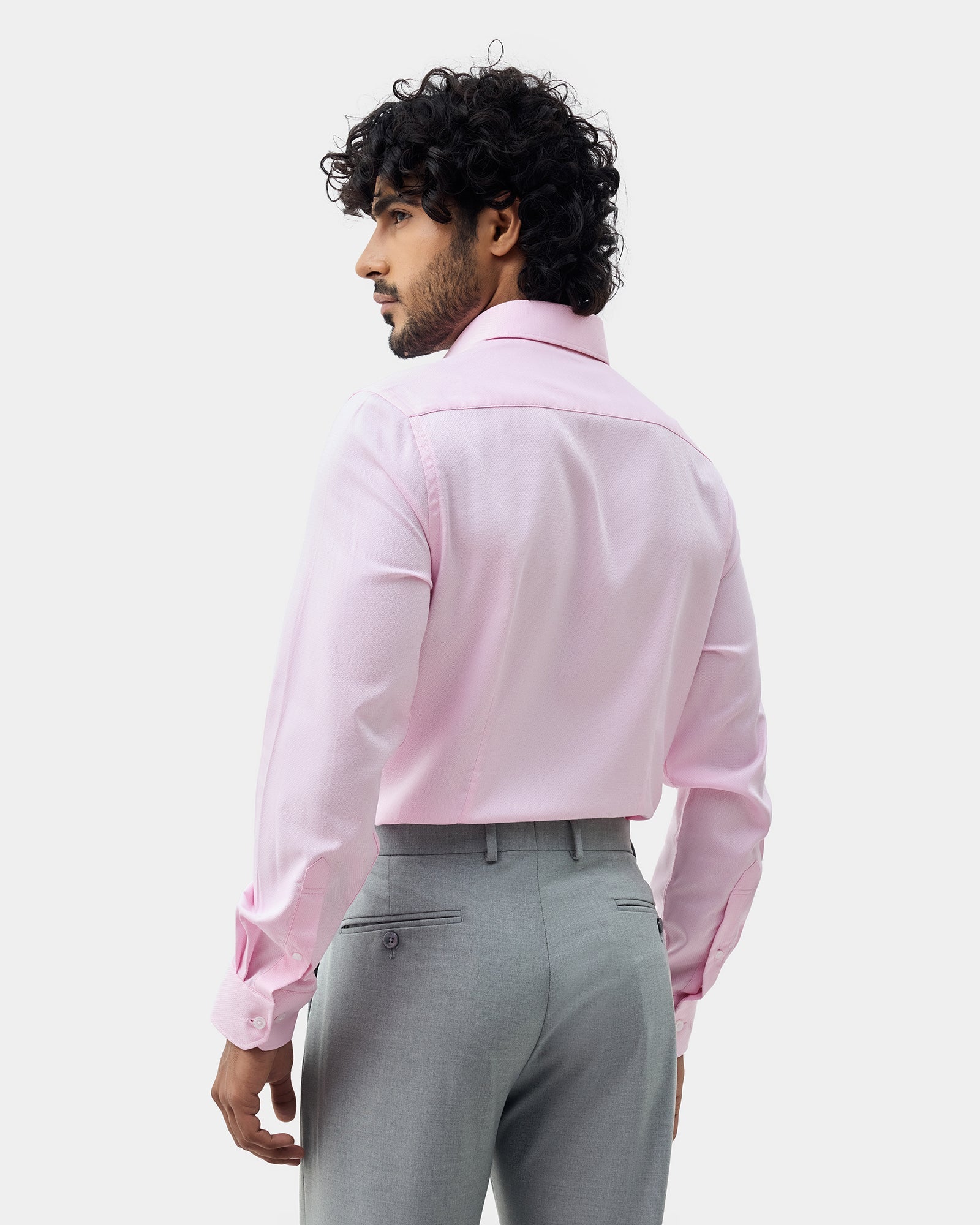 Pink Textured Shirt - Maky