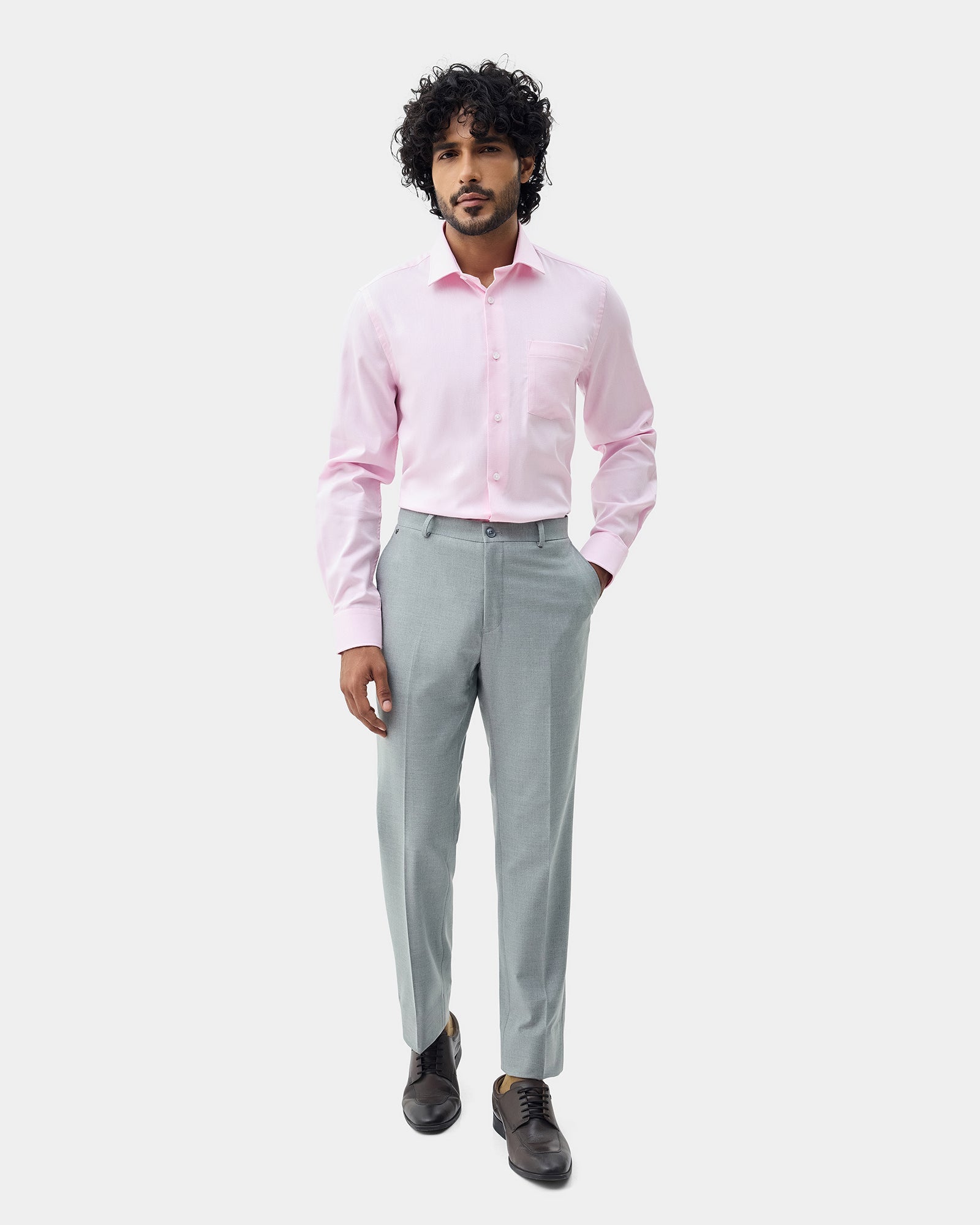 Pink Textured Shirt - Maky