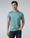 Pista Green Crew Neck Solid T-Shirt - Peralta