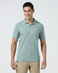 Pista Green Textured Polo - Kim Chum