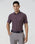 Plum Half Sleeve TechPro Stripe Shirt - Hyphen