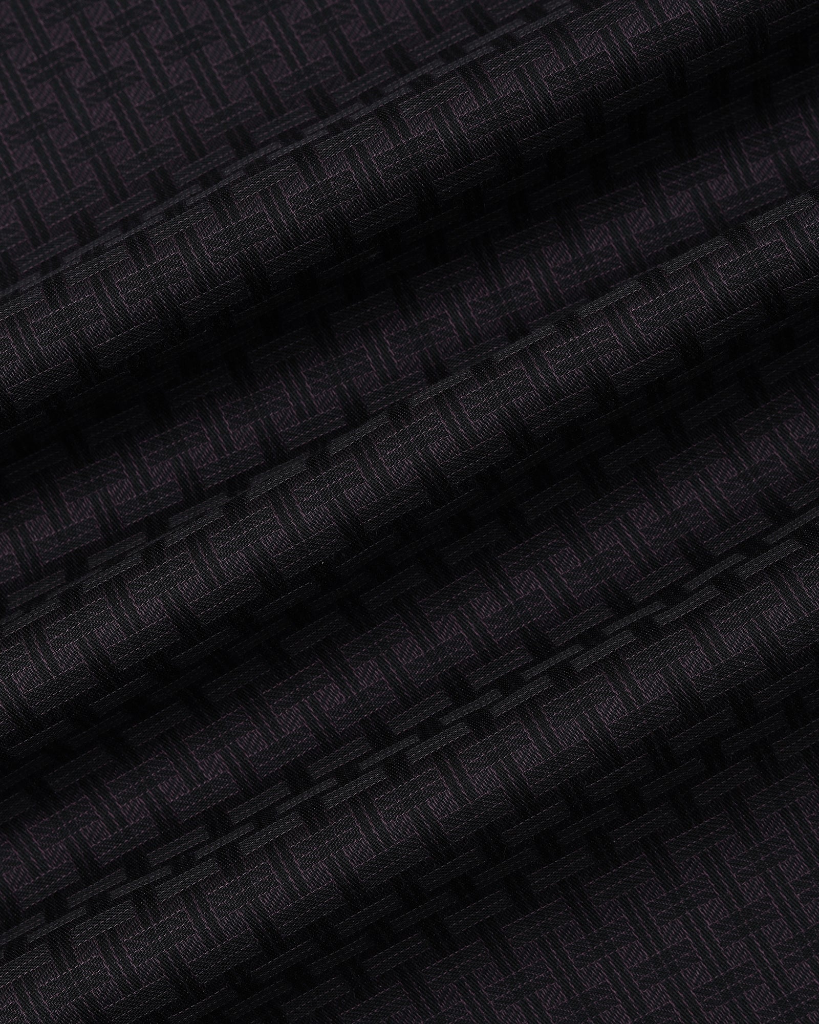 Plum Non Iron Textured Shirt - Elodie