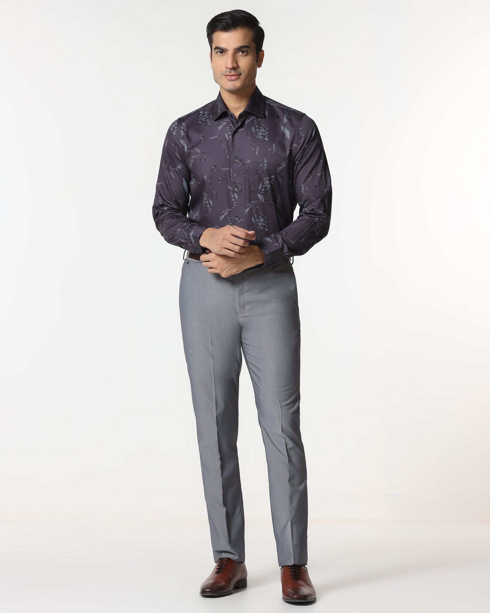 Plum Printed Shirt - Phase