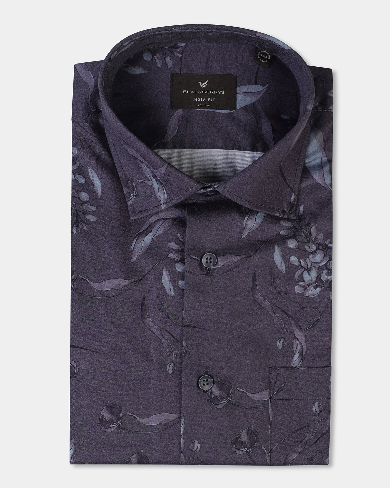 Plum Printed Shirt - Phase