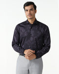 Plum Printed Shirt - Pristine
