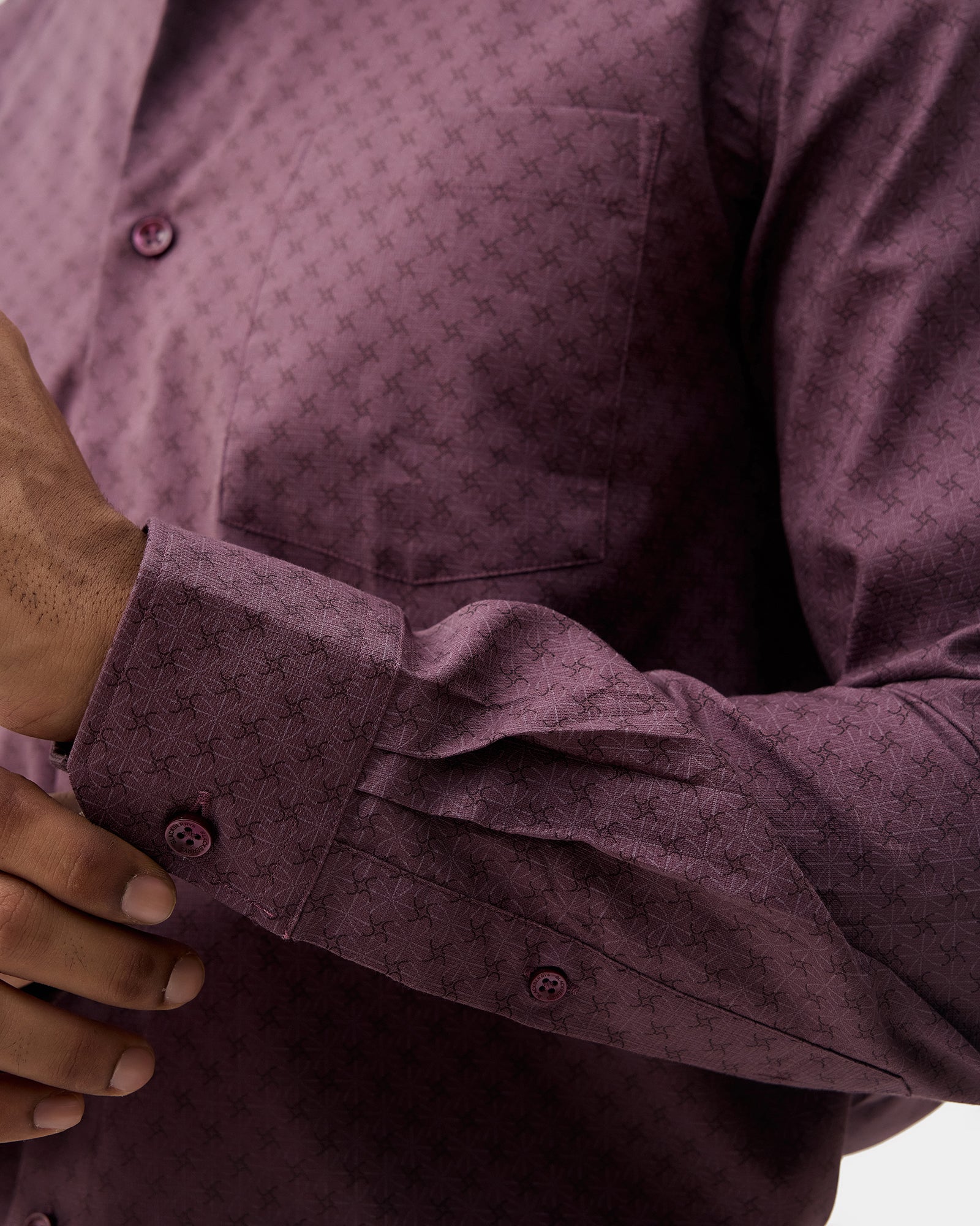 Plum Printed Shirt - Quill