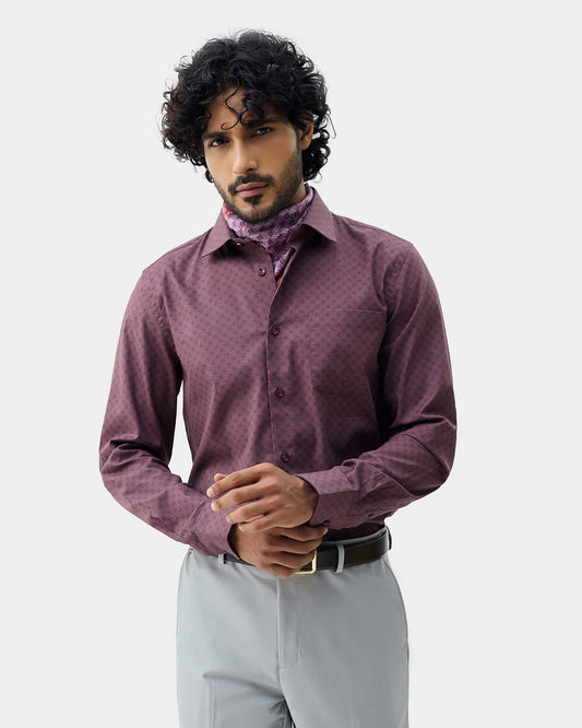 Plum Printed Shirt - Quill