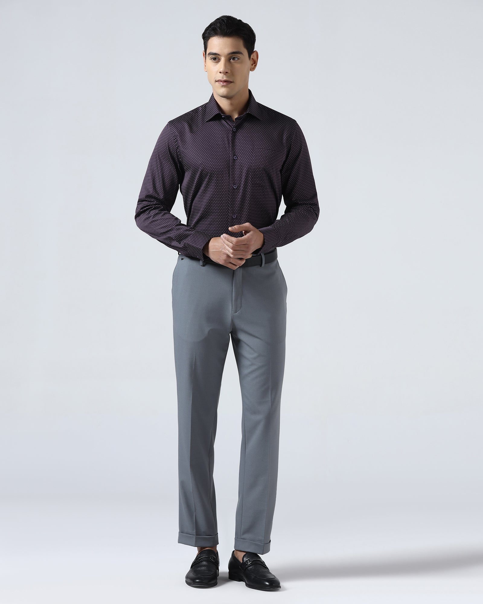 Plum Printed Shirt - Rapid