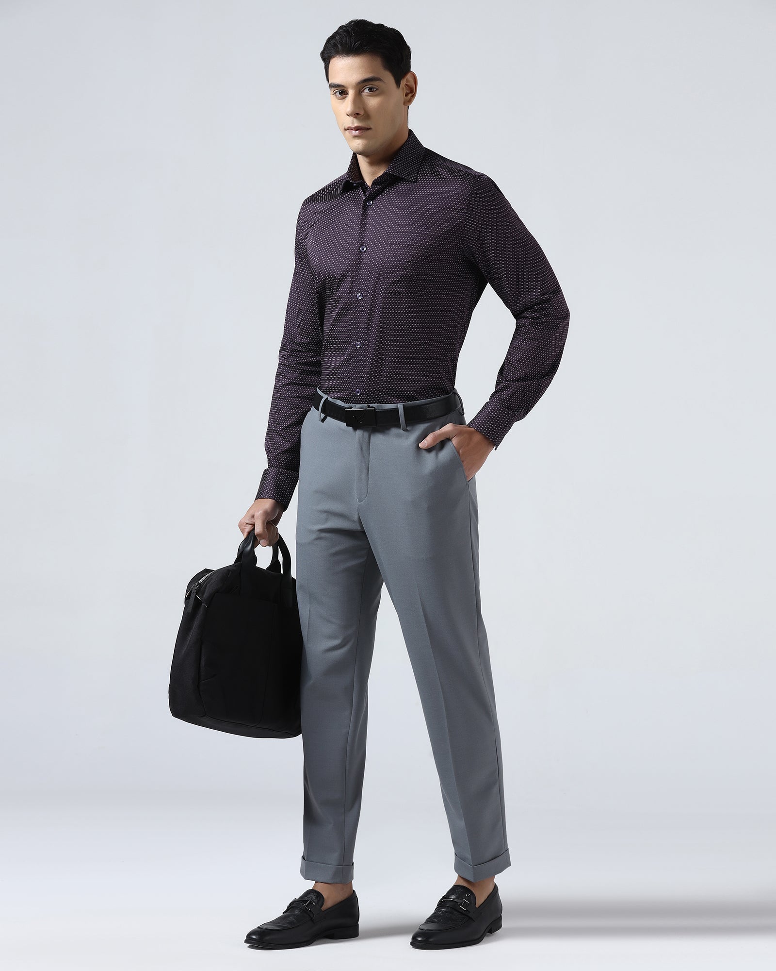 Plum Printed Shirt - Rapid