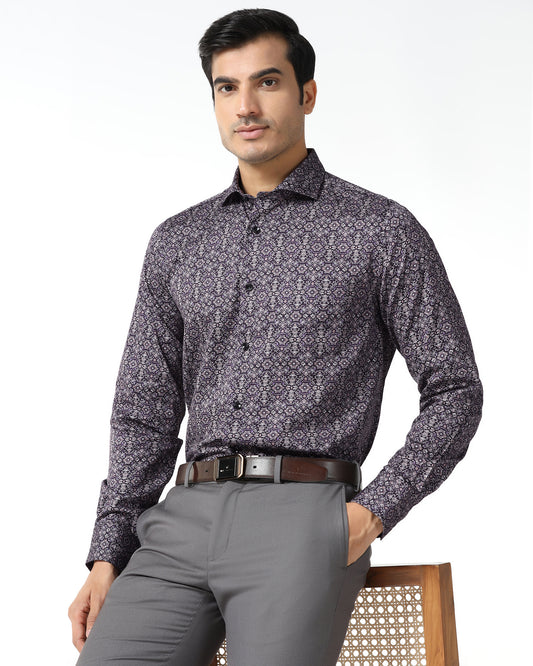 Plum Printed Shirt - Royce