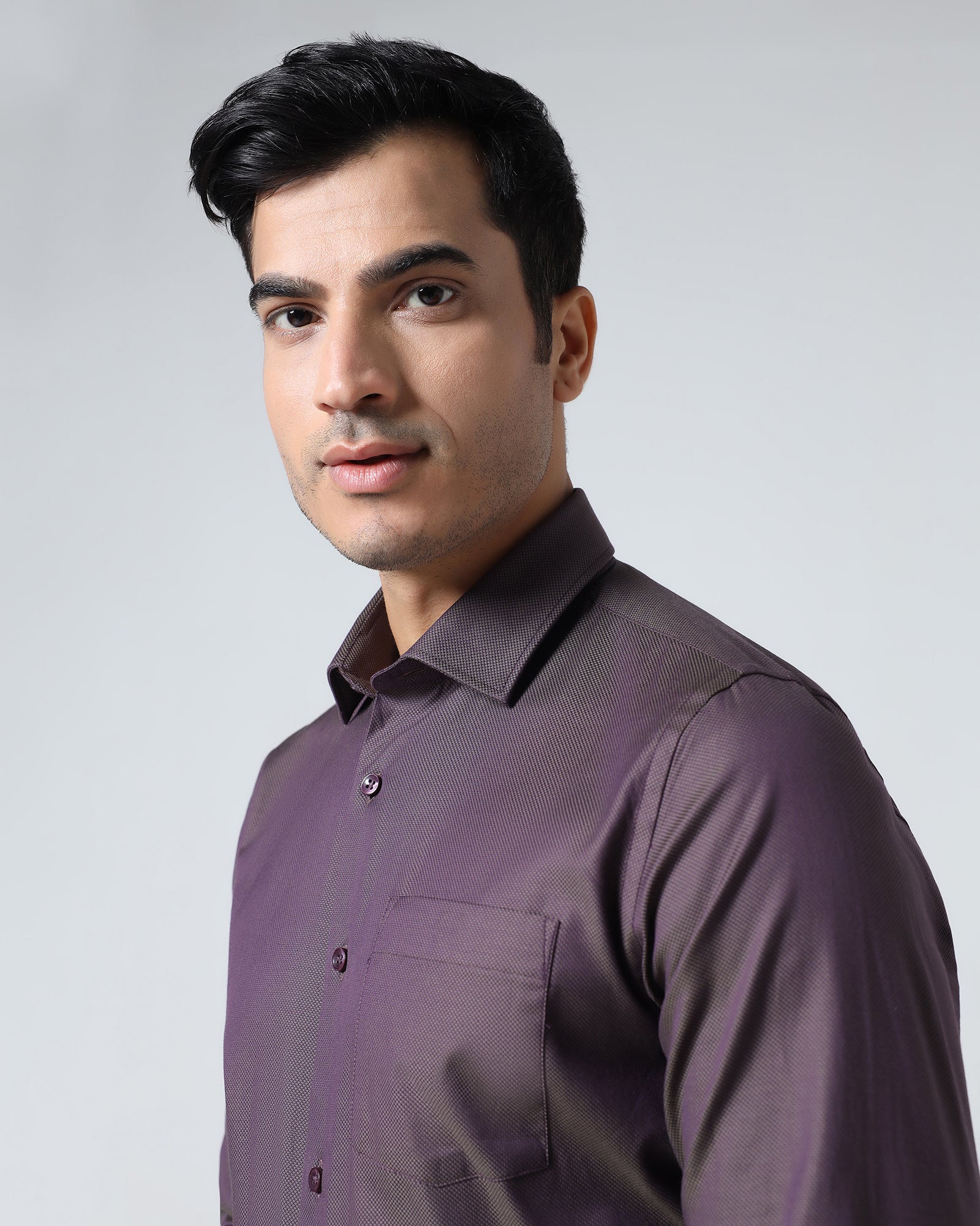 Charcoal Textured Shirt - Magnus