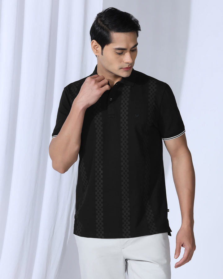 Polo Black Printed T-Shirt - Eta