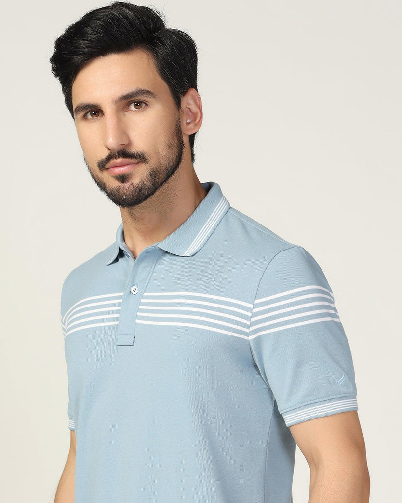 Polo Blue & Tan Stripe T-Shirt - Nala