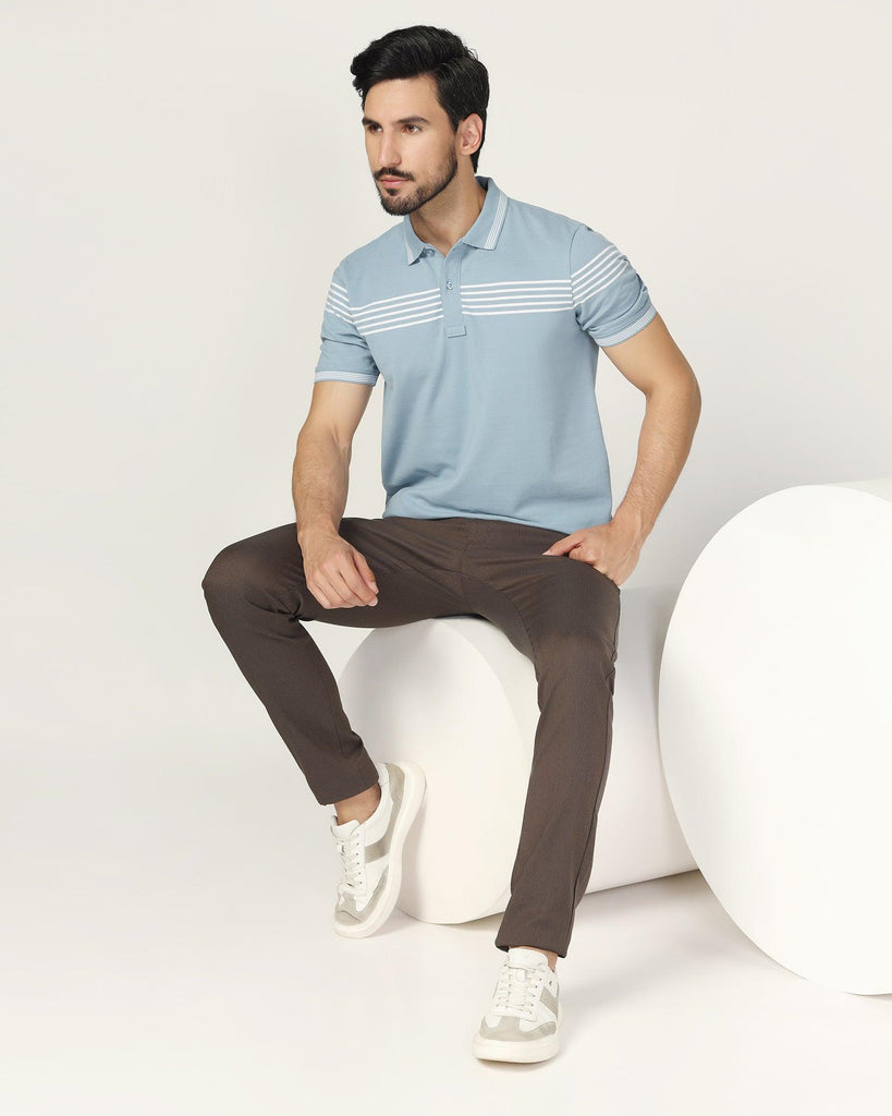 Polo Blue & Tan Stripe T-Shirt - Nala