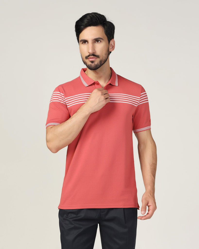 Polo Dusty Pink Stripe T-Shirt - Nala