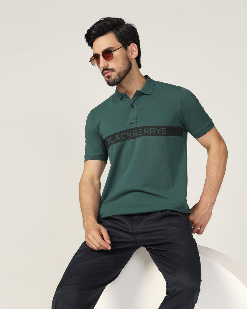 Polo Green Printed T-Shirt - Solo