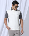 Polo Grey Solid T-Shirt - Mike