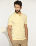 Polo Light Yellow Stripe T-Shirt - Sail