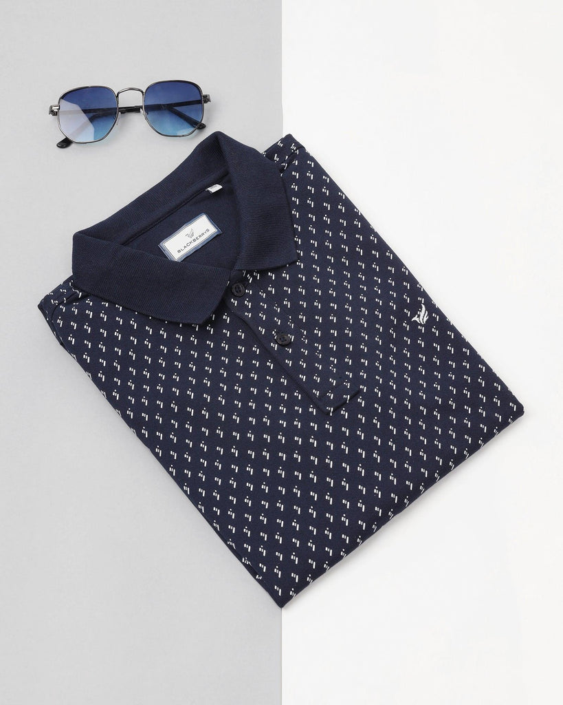 Polo Navy Printed T-Shirt - Luna