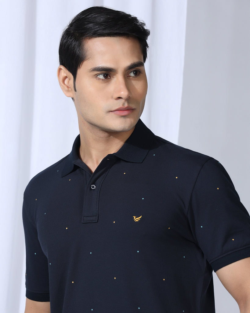 Polo Navy Printed T-Shirt - Wembley