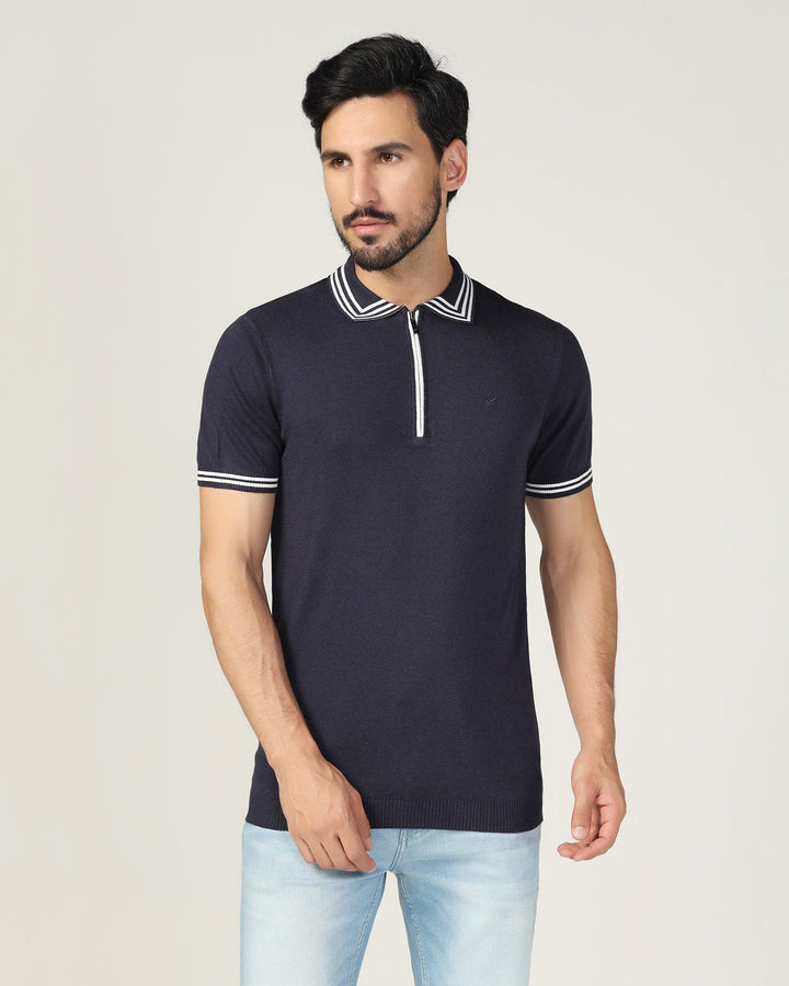 Polo Navy Solid T-Shirt - Blair