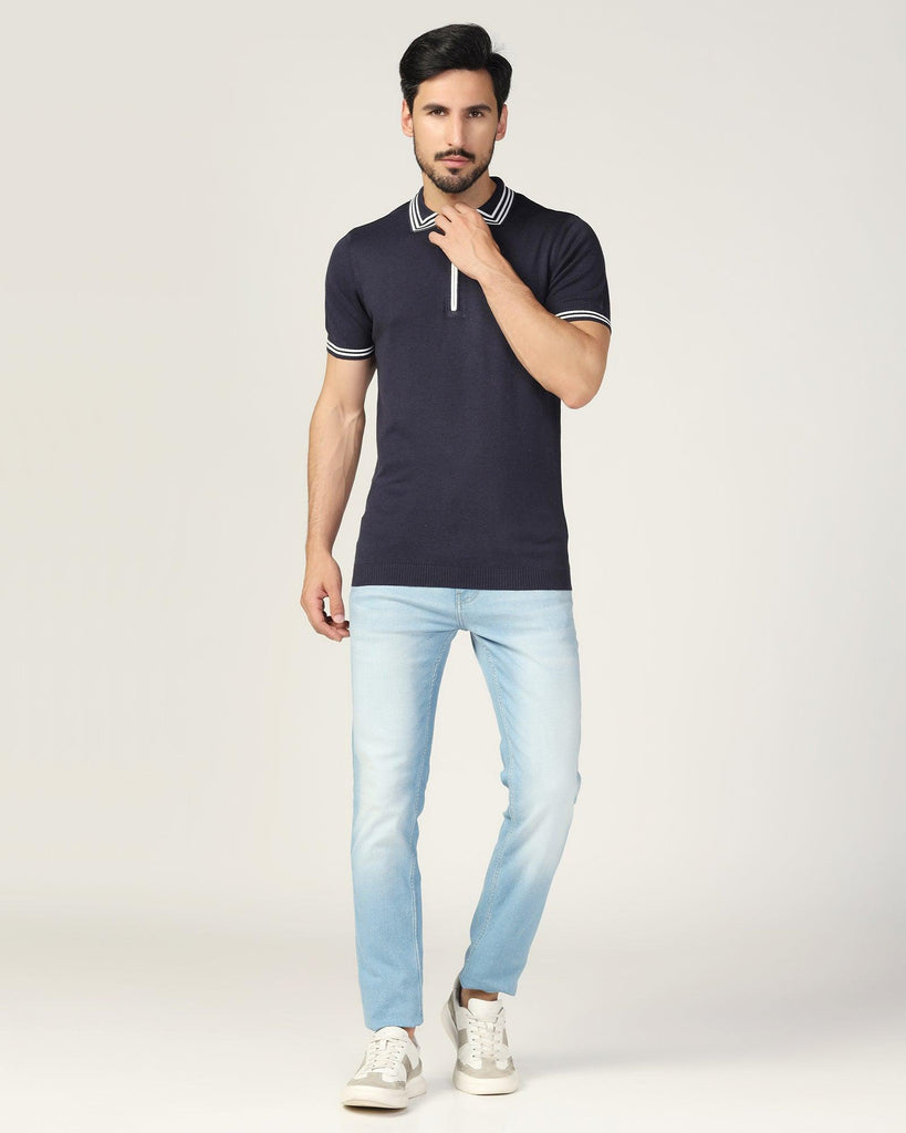 Polo Navy Solid T-Shirt - Blair