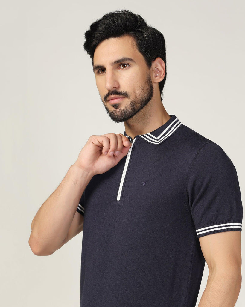 Polo Navy Solid T-Shirt - Blair