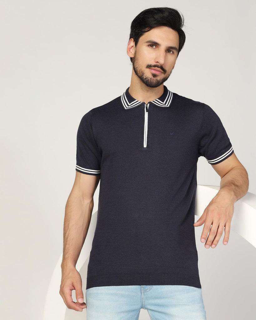 Polo Navy Solid T-Shirt - Blair