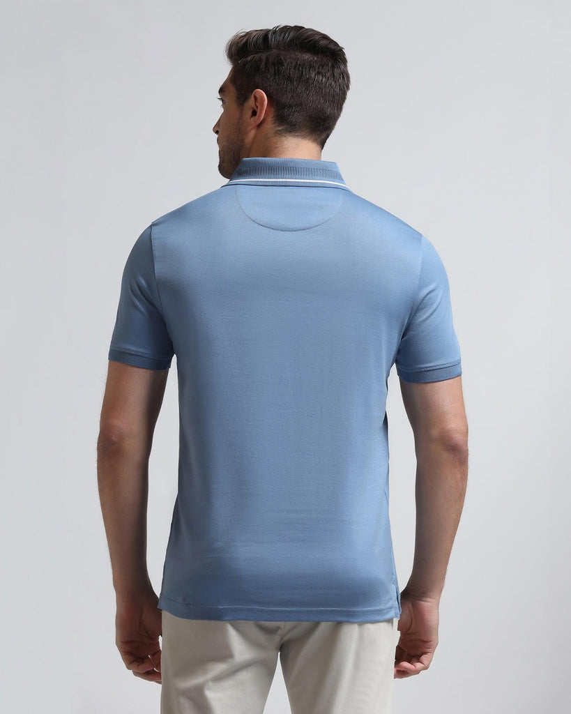 Polo Air Blue Solid T-Shirt - Peter