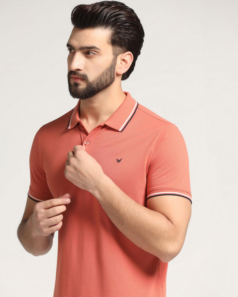 Polo Apricot Solid T-Shirt - Ollie